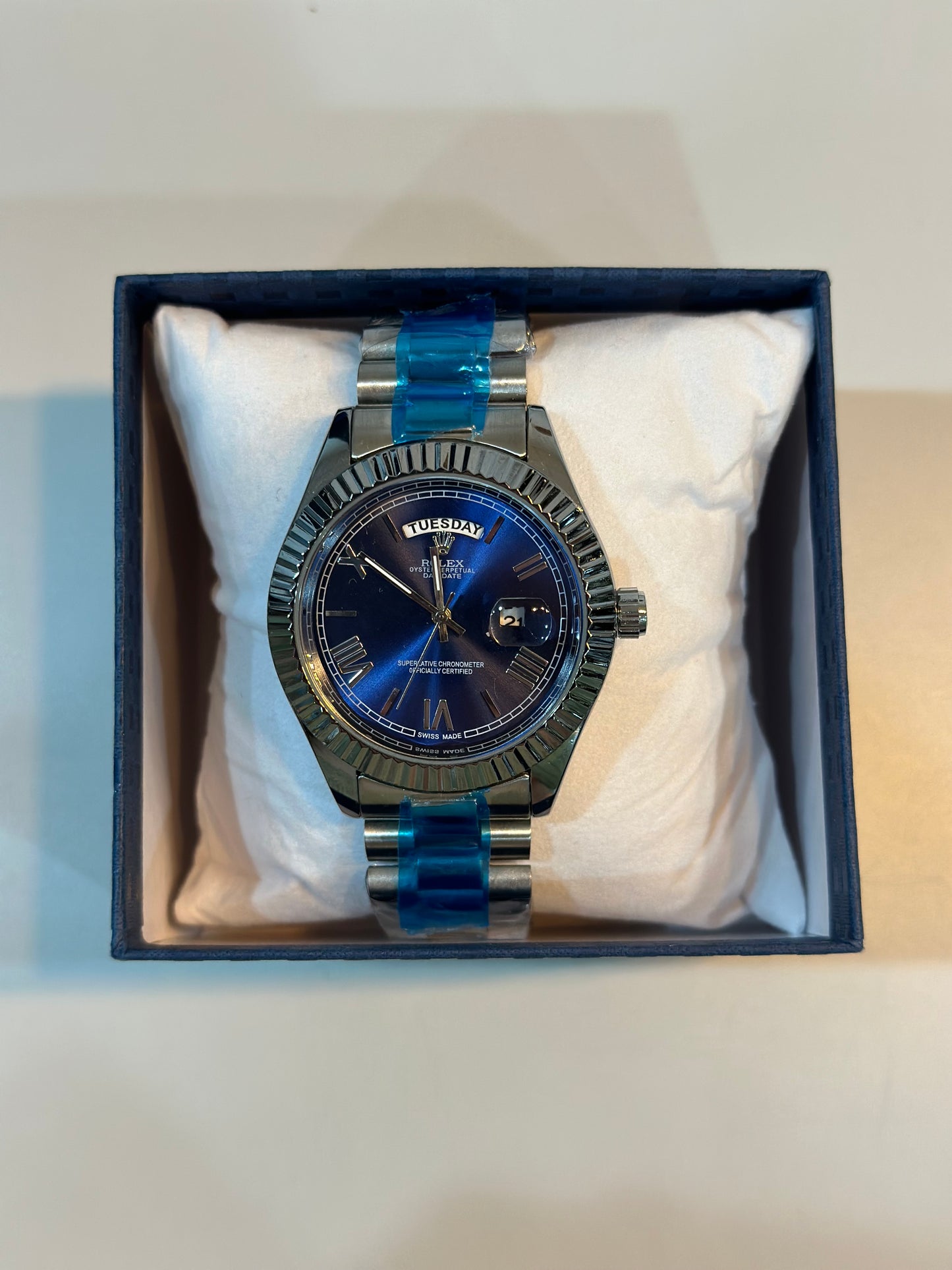 Reloj R Azul