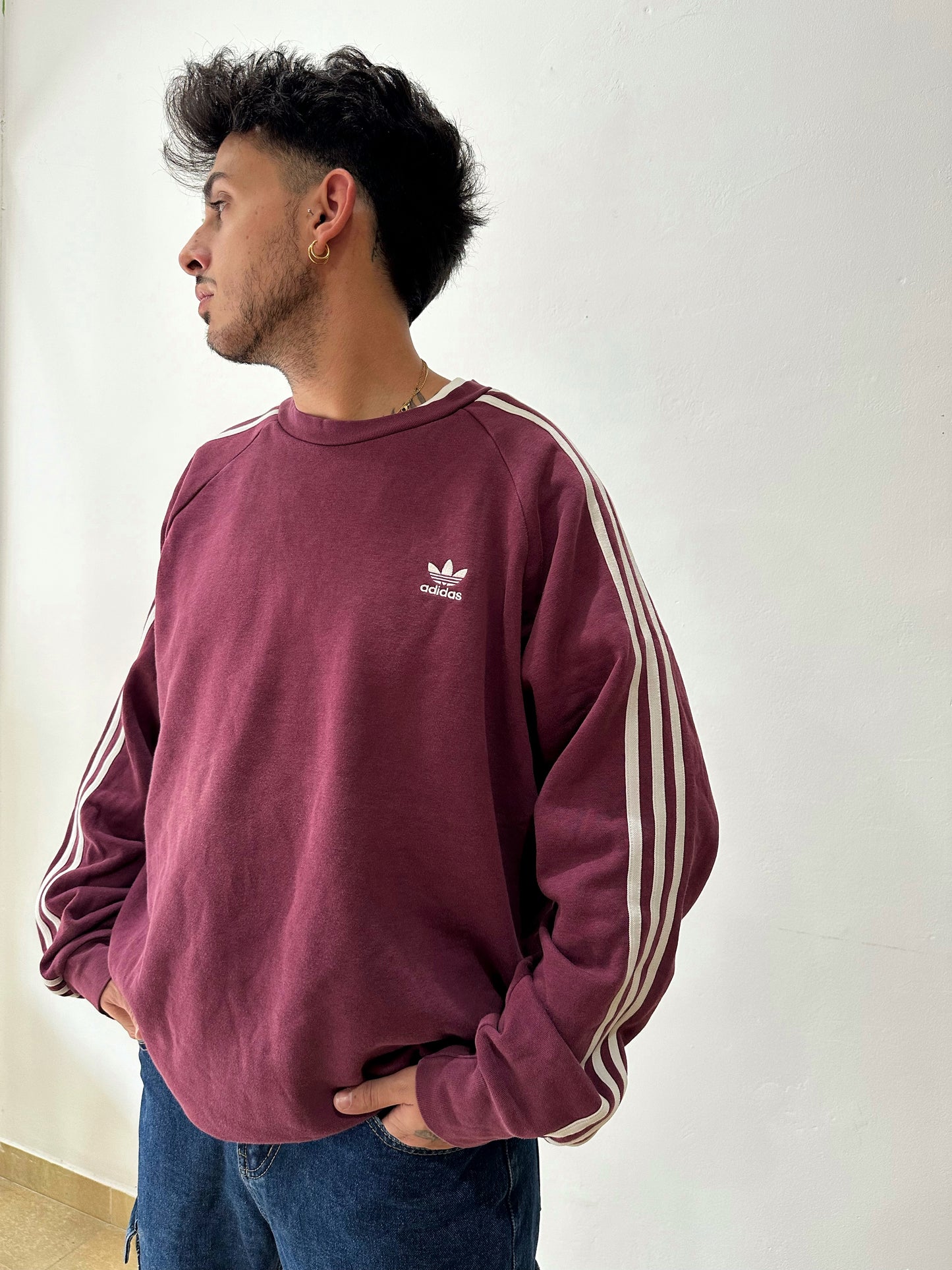 Sudadera Adidas Burdeos