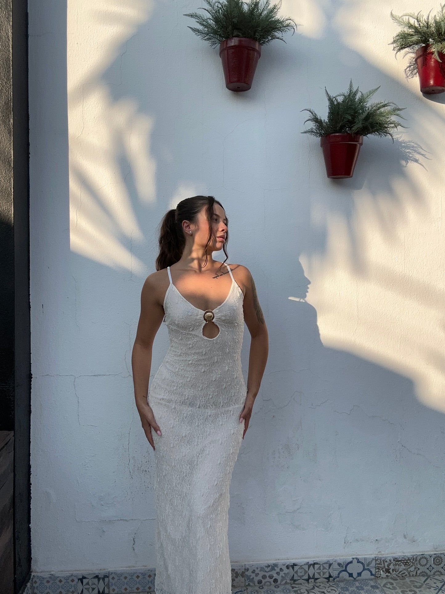 Vestido Concha Blanco