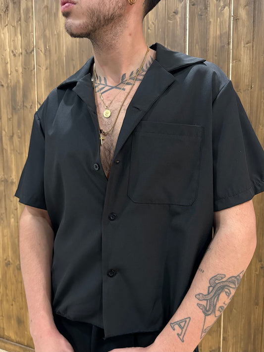 Camisa Cropped Negra