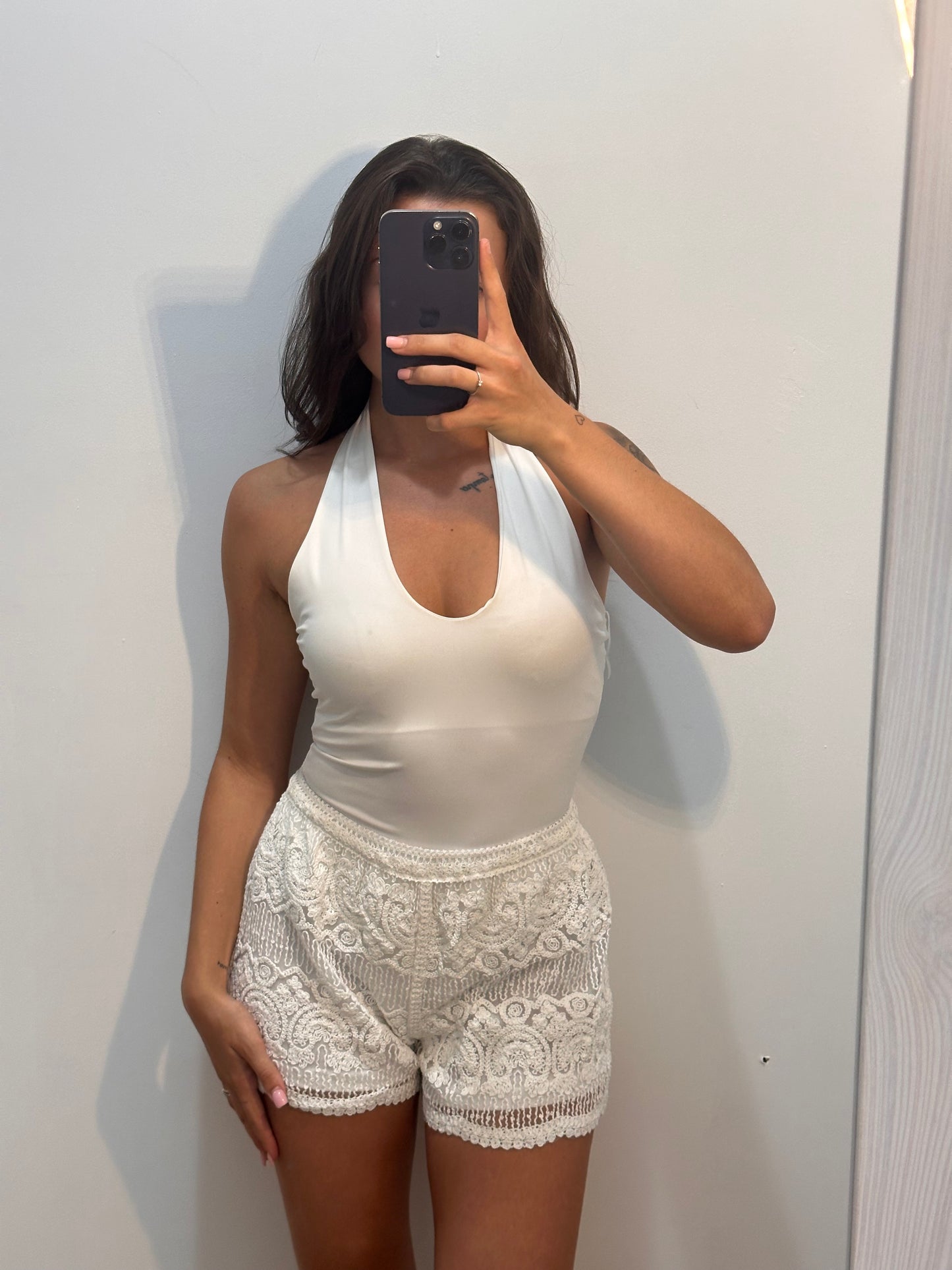 Body Blanco Cuello Halter